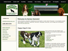 Tablet Screenshot of kenlynkennels.com